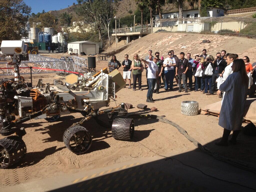 The Mars Yard at JPL. 